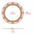 Caltric Clutch Friction Plate Compatible With Suzuki Vs1400glp Boulevard S83 2005-2009
