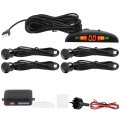 High Sensitivity Parking Sensor System 4 Sensors Buzzer Car Reverse Backup Led Sound Alarm Universal Performance Electronicscar