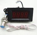 4 -digital Red Led Tachometer Rpm Speed Meter Tester Hall Sensor Switch Npn