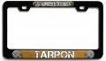 Happiness Is Catching Tarpon Fishing 3d Metal License Plate Frame Universal Fit For Auto Suv And Truck Tag Holder 12 In X 6 