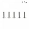 Uxcell Square Head Bolt 5pcs M8x25mm Fully Thread 304 Stainless Steel Grade C Machine Screws