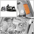 Auto Dynasty For Ford Ranger Pair Of Chrome Housing Amber Corner Headlight Red Lens Led 3rd Brake Light