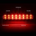 Auto Dynasty For Ford Ranger Pair Of Chrome Housing Amber Corner Headlight Red Lens Led 3rd Brake Light