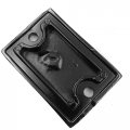 Xkh- Motorcycle Black Billet Aluminum Rear Brake Fluid Reservoir Cap Cover S Engraved Compatible With Suzuki Gsxr 600 Gsxr 750