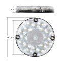 Partsam 2pcs 7 Round White Led Backup Lights 17 Marker Clearance Running Surface Mount For Transit Vehicles Bus Truck Trailers