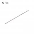 Uxcell 0 6mm Drilling Diameter 30mm Length High Speed Steel Straight Shank Twist Drill Bit 40pcs