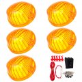 Ocpty Cab Marker Light 5pcs Amber Lens Top Roof Running Assembly 1 Set Wiring Pack Switch Fit For 1980-1987 Chevrolet C50 C60