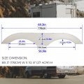 Ecotric Tandem Trailer Fender Skirt For Rvs Campers And Trailers White
