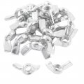 M6 6mm Thread Metal Wingnut Butterfly Wing Nuts 24pcs 
