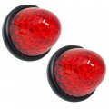 3 5 16 Led Red Round Beehive Cone Trailer Side Marker Clearance Lights Diodes Submersible 12v Rear Tracking Replacement For 