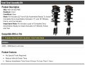 Front Strut And Coil Spring Assembly Set Of 2 Compatible With 2005-2009 Buick Lacrosse Excludes 17 18 Inch Wheels Police Taxi