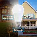 Dusk To Dawn Sensor Led Light Bulbs 7w Warm White E26 E27 Automatic On Off Smart Outdoor Lighting For Yard Porch Patio Garden 3 