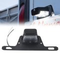 Stainless Steel Bracket Led License Plate Bulb Light Black Heavy Duty For Trailer Utv Atv