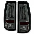 Akkon For 2003-2006 Silverado 05-07 Hybrid Pickup Truck Red Smoke V2 Led Tail Lights Brake Lamps Pair 