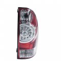 Waltyotur Replacement For 2005-2015 Tacoma Pickup Truck Red Clear Rear Tail Lights Brake Lamps Passenger Side