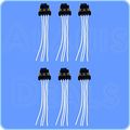 Ad Auto Parts Premium High Performance Black Multi-purpose Pigtail Set 6 