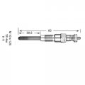 Mover Parts 4pcs Glow Plug 19077-65512 19077-65513 19077-65511 19077-65510 For Kubota V2203