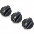 Red Hound Auto Set Of 3 Control Knobs Heater Ac Compatible With Chevrolet Geo Prizm 1993-1997 Temperature Switch Black