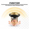 Thermostat With Gasket For Yamaha 2-stroke 3hp 15hp 25hp 30hp 40hp 250hp Outboard Motors Replace 6e5-12411 6e5-12411-30-00