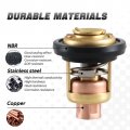 Thermostat With Gasket For Yamaha 2-stroke 3hp 15hp 25hp 30hp 40hp 250hp Outboard Motors Replace 6e5-12411 6e5-12411-30-00