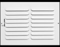 12 W X 8 H 1-way Fixed Curved Blade Air Supply Diffuser Vent Duct Cover Grille Register Sidewall Or Ceiling High Airflow White 