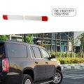 A Absopro Front Door Panel Courtesy Light Lens 15021517 15021518 For Gmc Yukon 2001-2006 Plastic Clear White Red Set Of 2
