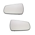 Mirror Glass For Chevy Malibu 2013 2014 2015 Driver And Passenger Side Pair Non Heated With Backing Plate Gm1324168 Gm1325168 