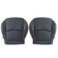 Front Driver And Passenger Bottom Leather Seat Covers Black For Mazda 3 2014 2015 2016 Custom Fit Microfiber Replacement 