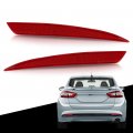G-plus Rear Bumper Reflector Set Driver And Passenger Side Compatible With Ford Fusion 2013-2018 Ds7z13a565a Fo1185103