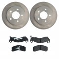 A-partrix Front Disc Brake Pads And Rotors Kit Fits Lincoln Town Car 1991 Mercury Grand Marquis Crown Victoria 1992 