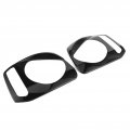 Duokon 2pcs Car Front Headlight Cover Headlamp Trim Decor Fit For Jimny 2007a 2017 Black Abs
