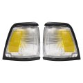 Hecasa Pair Corner Lights For 1992-1995 Toyota Pick-up Truck Replacement 8161035080 8162035080 Lamps Assembly Clear Lens Drive 
