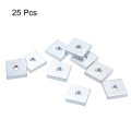 Uxcell Square Nuts M4x13mmx3mm Zinc-plated Metric Coarse Thread Assortment Kit 25 Pcs