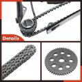 A-premium Engine Timing Chain Kit W Tensioner Guide Fits Dohc 6cyl 3l 5l 3 8l Compatible With Hyundai Kia Vehicles Fit Azera