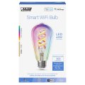 Feit Electric Smart Edison Wifi Bulbs Rgbw Multicolor 2 4ghz No Hub Required App Control Dimmable St21 Led Filament Bulb Pack
