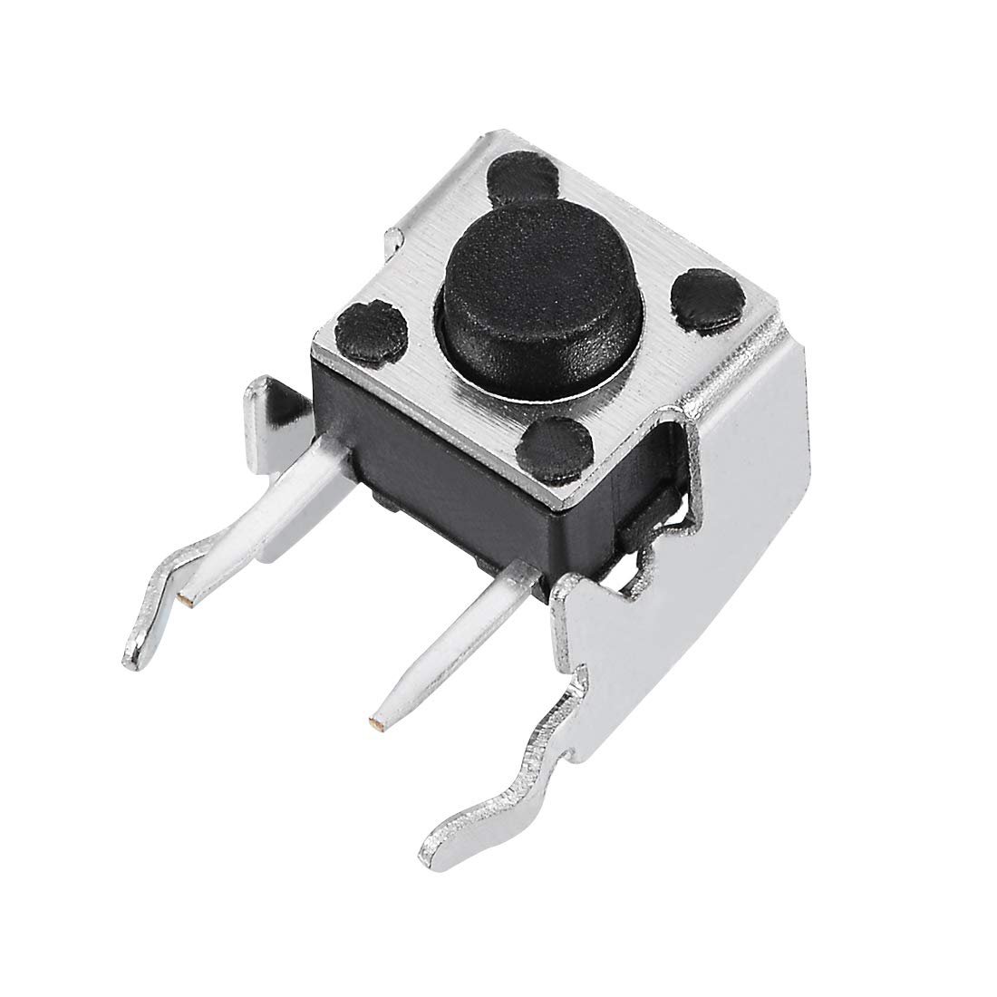55pcs Momentary Pcb Side Mounting Fixed Bracket Pushbutton Push Button Tact Tactile Switch Dip 2 Terminals 6x6x5mm