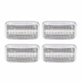 Originaleuro Clear Lens Led Rear Fender Marker Lights Compatible For Chevy Silverado Gmc 2500 3500hd 15 