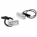 Originaleuro Clear Lens Led Rear Fender Marker Lights Compatible For Chevy Silverado Gmc 2500 3500hd 15