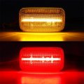 Originaleuro Clear Lens Led Rear Fender Marker Lights Compatible For Chevy Silverado Gmc 2500 3500hd 15
