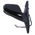 Right Black Power Heated Side Door Mirror With View Camera For Honda Civic Sedan 2016 2017 2018