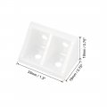 Uxcell Shelf Cabinet Door 90 Degree Plastic Corner Braces 4 Holes Angle Bracket 30 Pcs