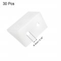 Uxcell Shelf Cabinet Door 90 Degree Plastic Corner Braces 4 Holes Angle Bracket 30 Pcs