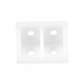 Uxcell Shelf Cabinet Door 90 Degree Plastic Corner Braces 4 Holes Angle Bracket 30 Pcs
