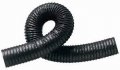 12 Inch Inside Diameter Black Thermoplastic Rubber Ducting Hose With Steel Wire Helix 3 Foot Length 