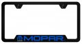Au-tomotive Gold Inc Officially Licensed Uv Print Logo On Black Polycarbonate Notched License Plate Frame For Mopar