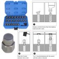 27-pieces Double Head Screw Extractor Set Easy Out Bolt Remover Kit Hex Multi-spline Stripped Rounded Damaged Broken Removal