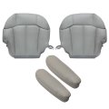 Driver Passenger Side Bottom Armrest Cover Replacement Leather Seat Gray For Chevy Silverado 1500 2500 3500 Tahoe Sierra 