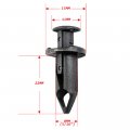 Labwork-parts 100x Car 8mm Dia Hole Plastic Rivets Fastener Auto Fender Bumper Push Pin Clips