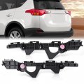 G-plus Rear Bumper Support Bracket Left Right Side Compatible With Toyota Rav4 521550r030 521560r030 2013-2015 Black