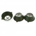 Uxcell 3pcs Industrial Army Green 8cm Dia Nylon Net Plastic Paint Strainers 